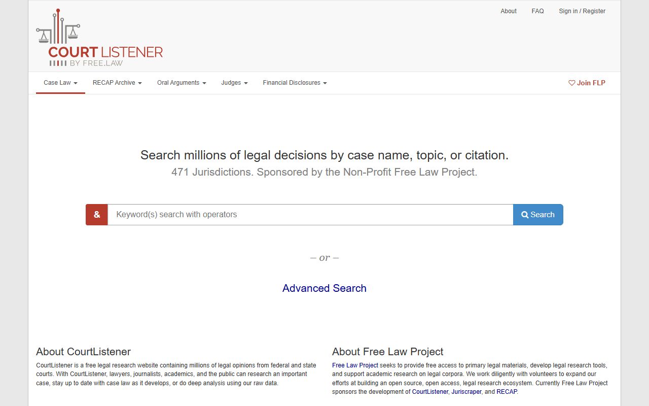 Jackson Parish court records CourtListener legal access