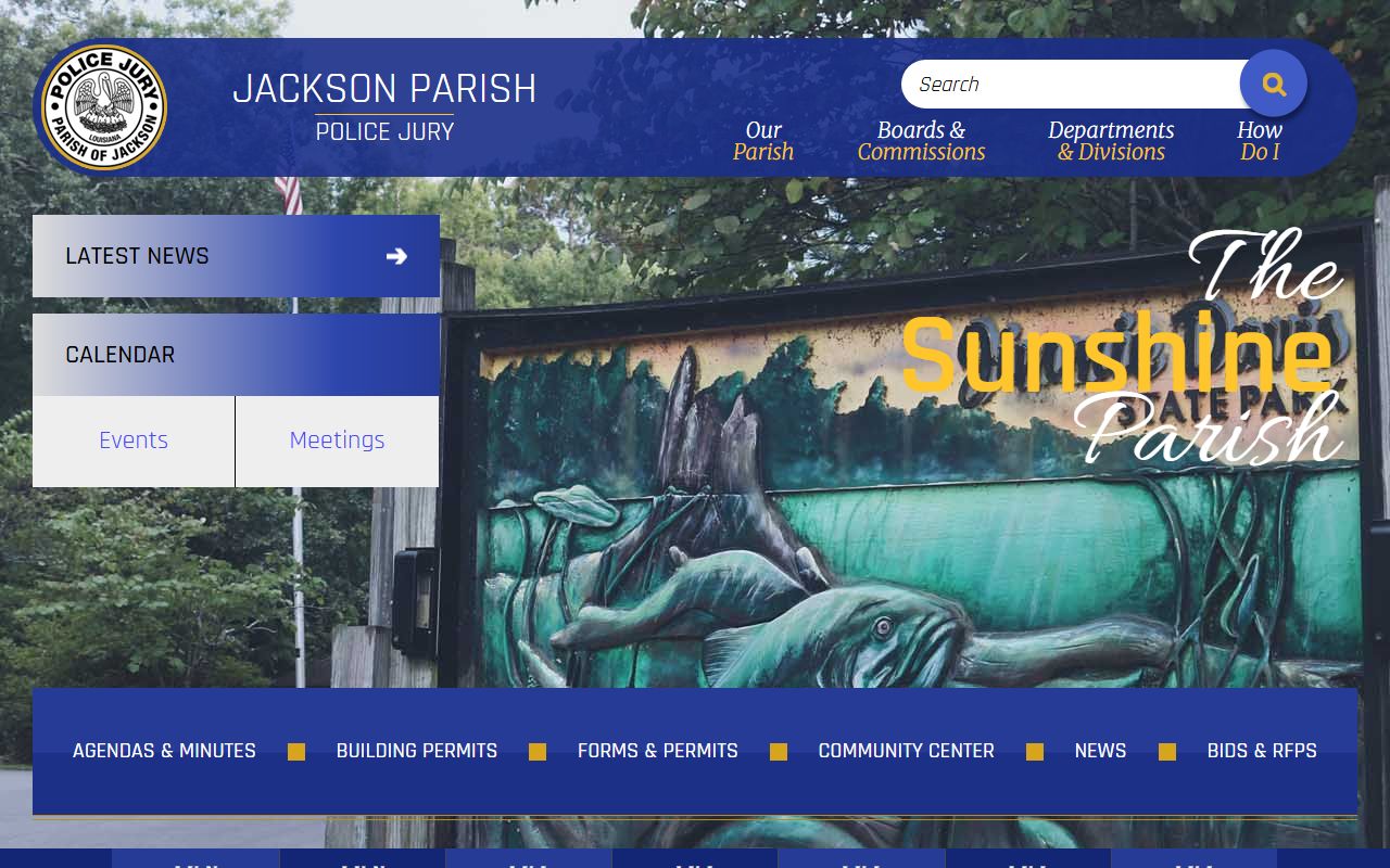 Jackson Parish court records Police Jury local government